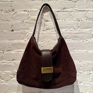 J.Crew Berkeley suede and leather shoulder bag